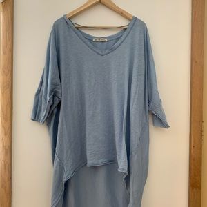 Free People light blue tunic size medium